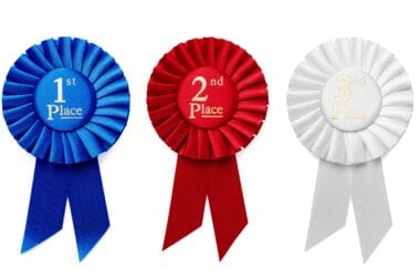 1st 2nd and 3rd place ribbon rosettes QHB6C6M scaled