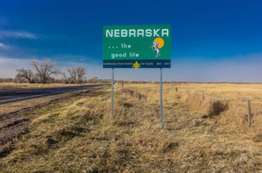 Nebraska road sign.
